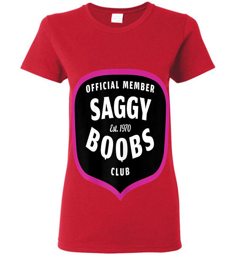Inktee Store - Funny 50Th Birthday 1970 Official Member Saggy Boobs Club Womens T-Shirt Image