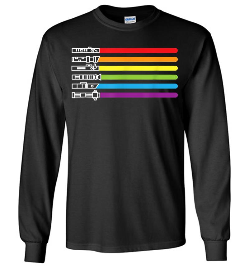Funny Gay Saber Tee Rainbow Lgbt Pride Month 2020 Lgbtq Gift Long Sleeve T-Shirt
