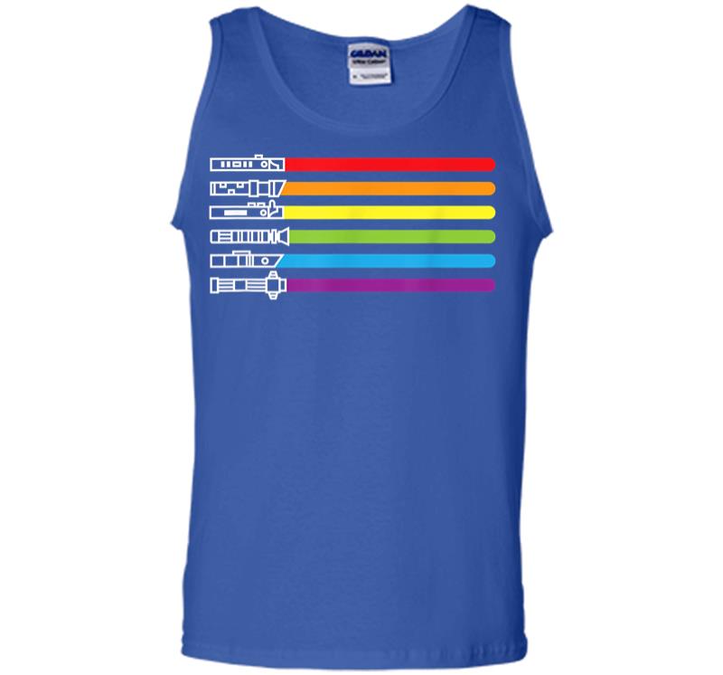 Inktee Store - Funny Gay Saber Tee Rainbow Lgbt Pride Month 2020 Lgbtq Gift Men Tank Top Image
