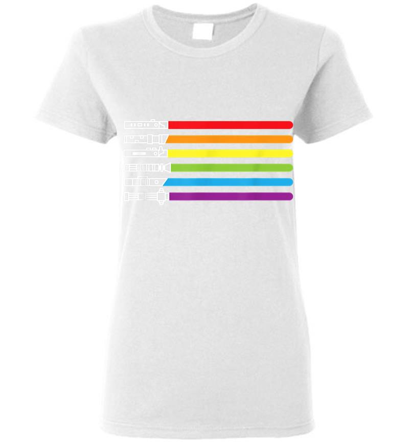 Inktee Store - Funny Gay Saber Tee Rainbow Lgbt Pride Month 2020 Lgbtq Gift Women T-Shirt Image