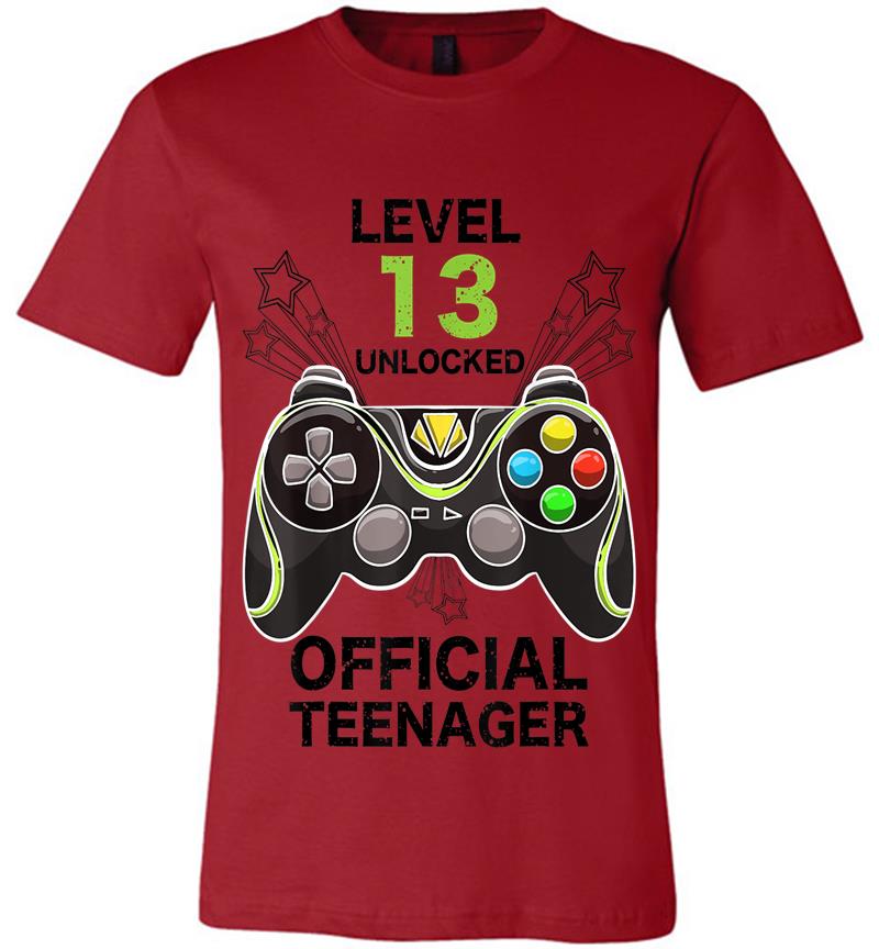 Inktee Store - Funny Level 13 Unlocked Official Nager Cool Birthday Premium T-Shirt Image