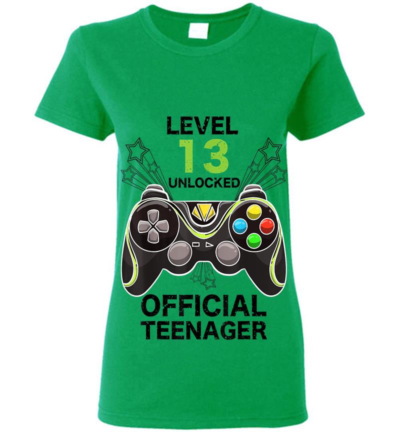 Inktee Store - Funny Level 13 Unlocked Official Nager Cool Birthday Womens T-Shirt Image