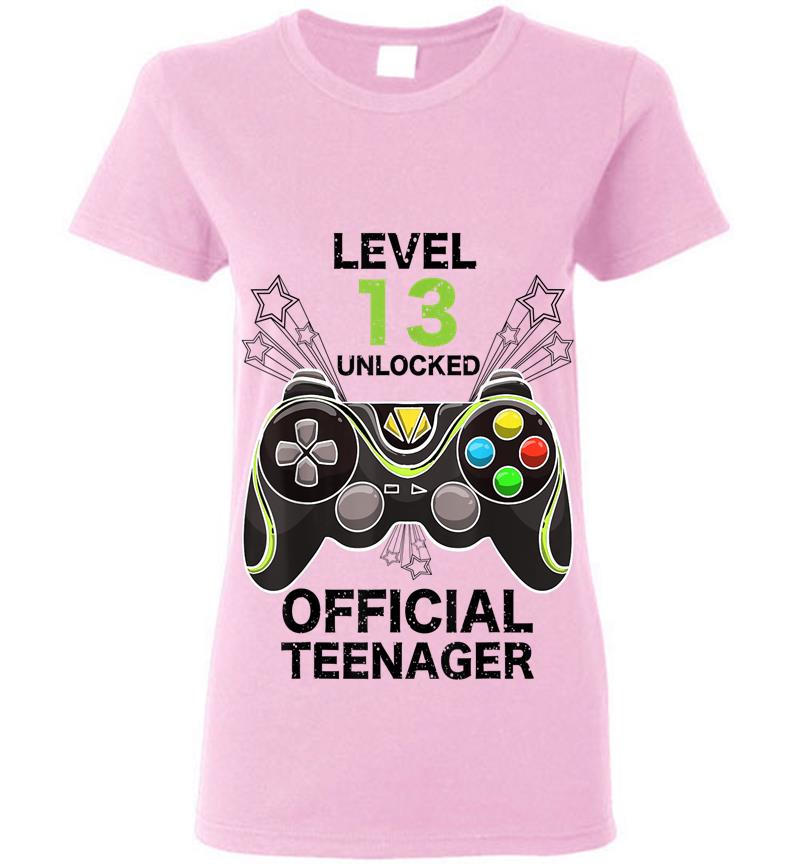 Inktee Store - Funny Level 13 Unlocked Official Nager Cool Birthday Womens T-Shirt Image