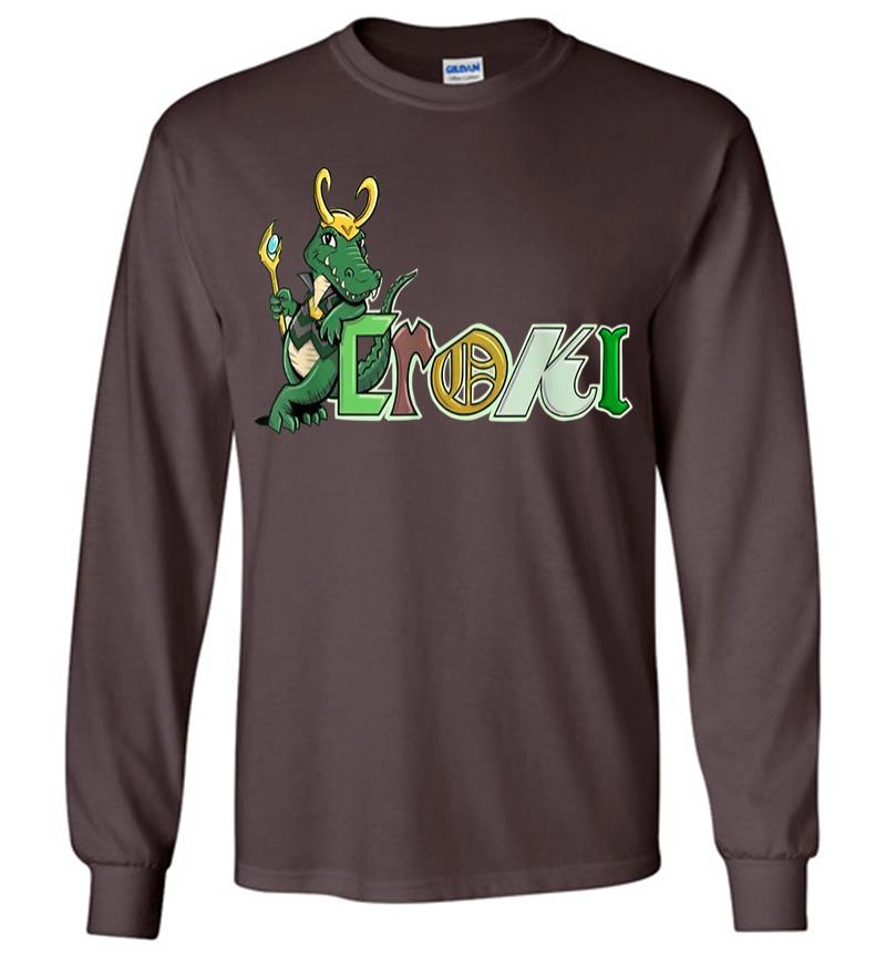 Inktee Store - Funny Loki Crocodile Long Sleeve T-Shirt Image