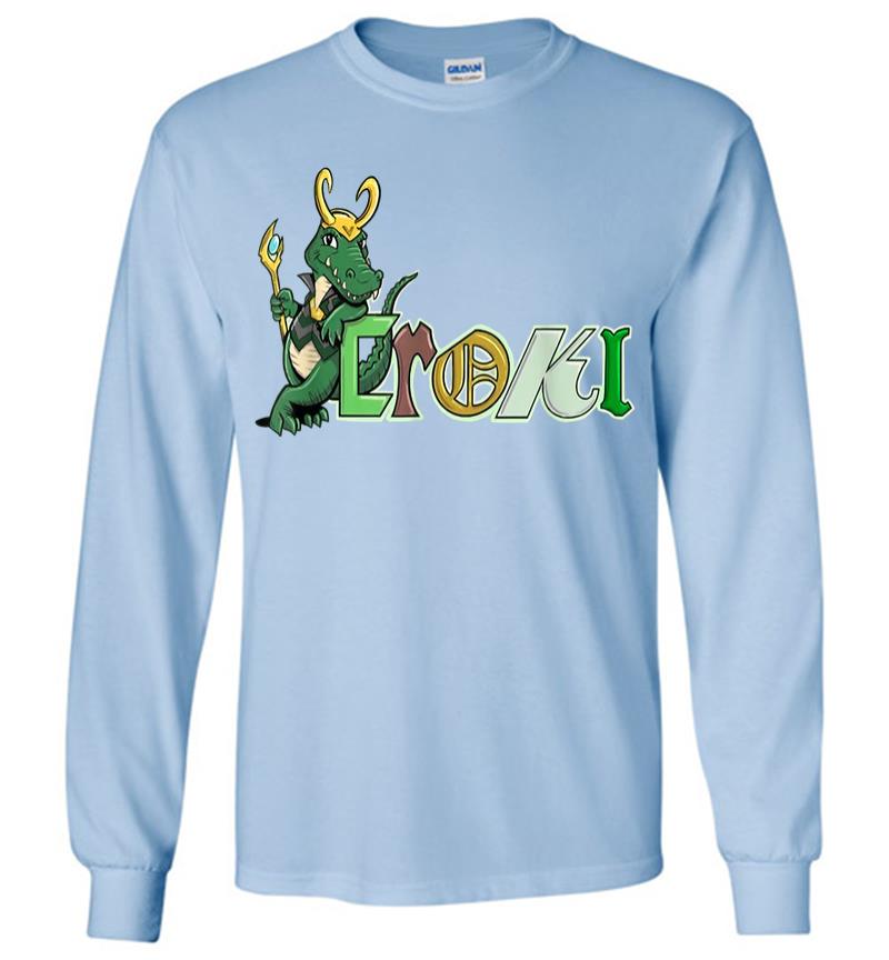Inktee Store - Funny Loki Crocodile Long Sleeve T-Shirt Image