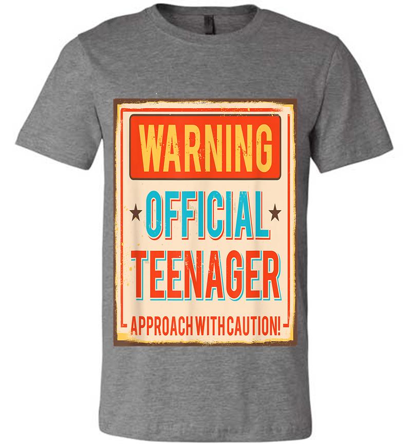 Inktee Store - Funny Nager 13 Warning Official Nager Ideas Premium T-Shirt Image