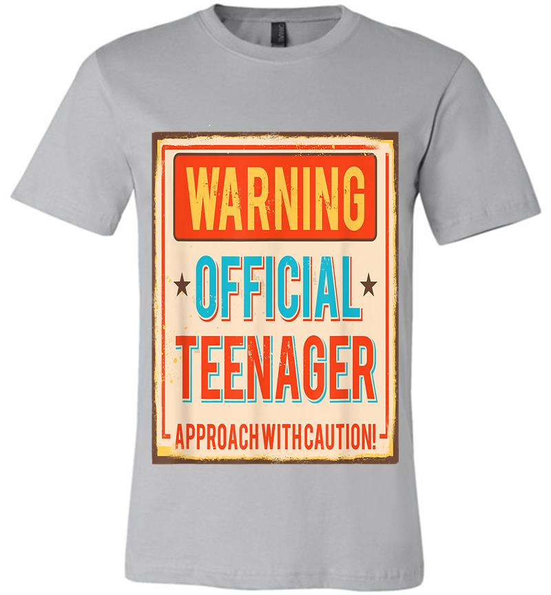Inktee Store - Funny Nager 13 Warning Official Nager Ideas Premium T-Shirt Image