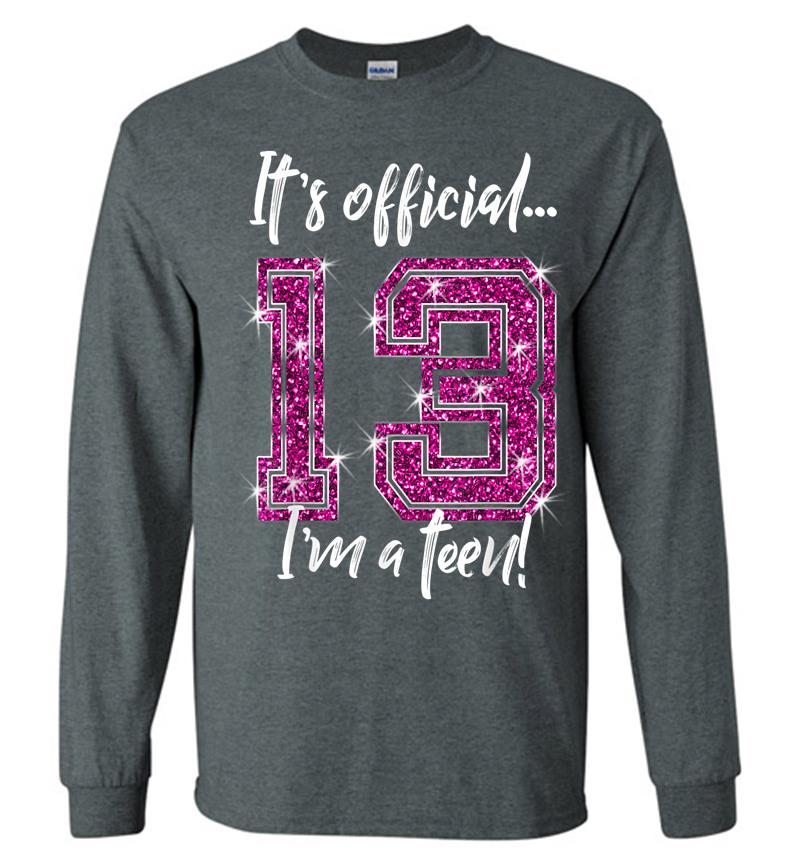 Inktee Store - Funny Official 13Th Birthday For Ns Long Sleeve T-Shirt Image