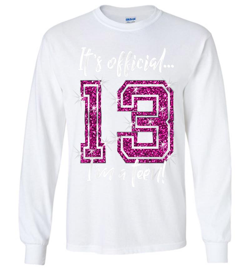 Inktee Store - Funny Official 13Th Birthday For Ns Long Sleeve T-Shirt Image