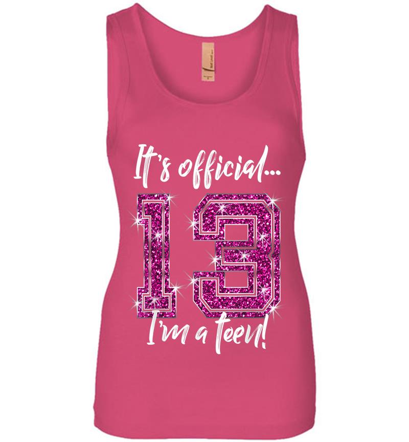 Inktee Store - Funny Official 13Th Birthday For Ns Womens Jersey Tank Top Image