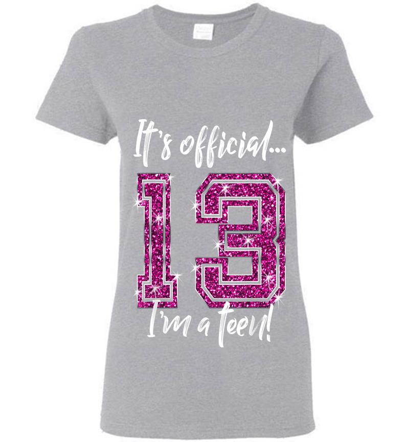 Inktee Store - Funny Official 13Th Birthday For Ns Womens T-Shirt Image