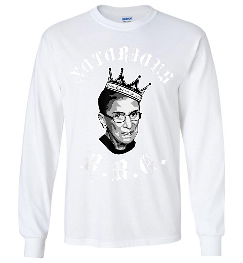 Inktee Store - Funny Ruth Bader Ginsberg - Notorious Rbg Long Sleeve T-Shirt Image