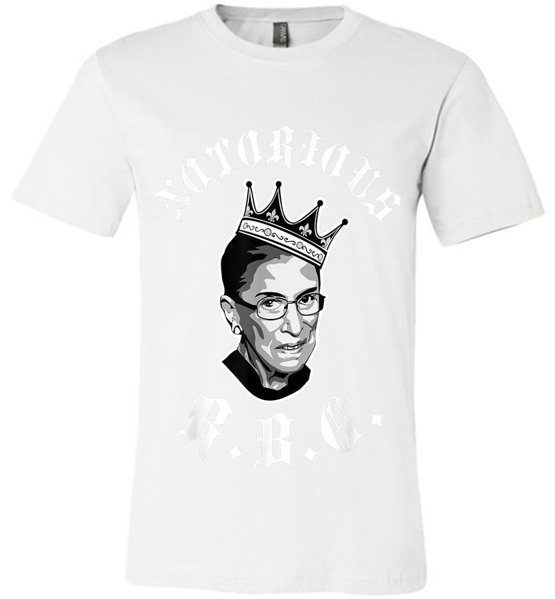 Inktee Store - Funny Ruth Bader Ginsberg - Notorious Rbg Premium T-Shirt Image