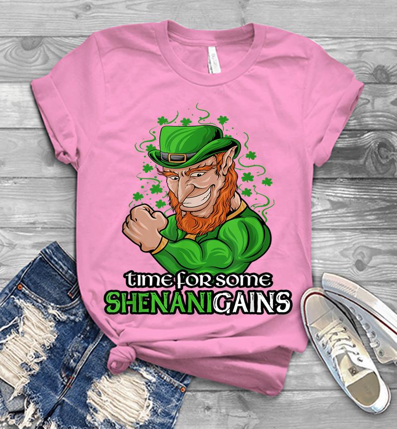Inktee Store - Funny St Paddy'S Day Gym Pun Saying Irish Lifting Leprechaun Mens T-Shirt Image