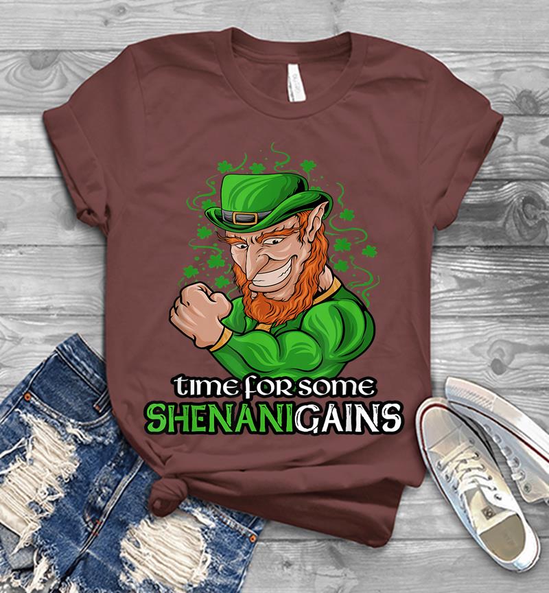 Inktee Store - Funny St Paddy'S Day Gym Pun Saying Irish Lifting Leprechaun Mens T-Shirt Image