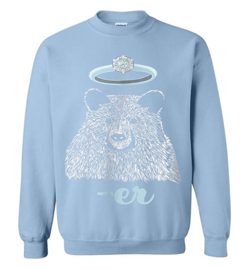 Inktee Store - Funny Wedding Ring Bearer Bear Sweatshirt Image
