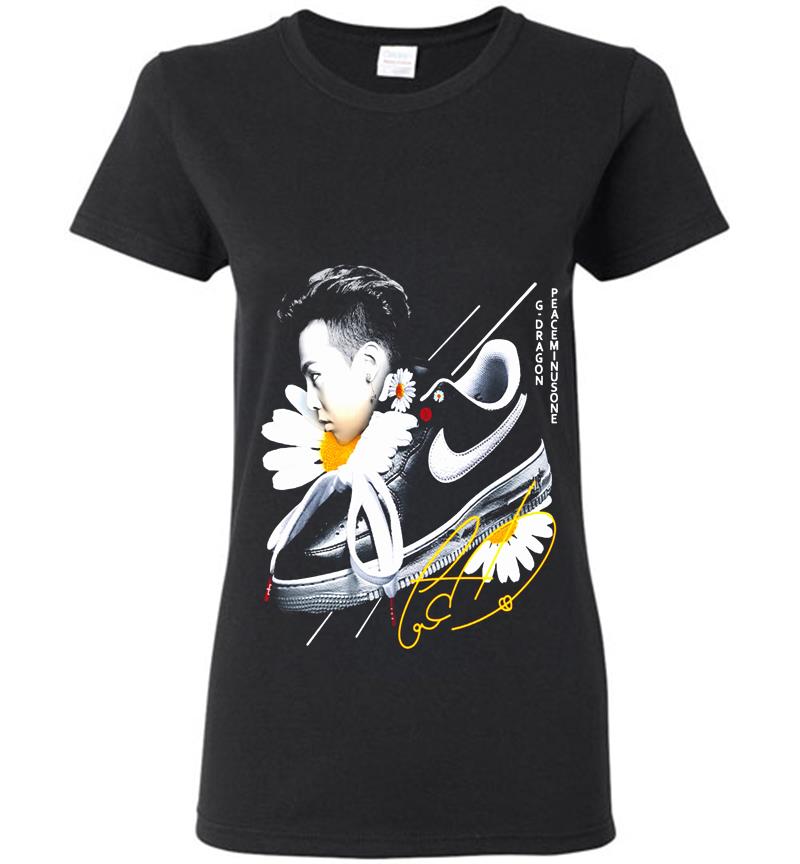 G-dragon Kwon Ji-yong And Nike Logo Signature Womens T-shirt - InkTee Store