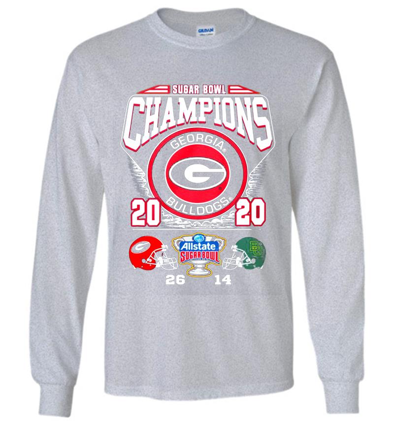 Inktee Store - Georgia Bulldogs Football Champions 2020 Allstate Sugar Bowl Long Sleeve T-Shirt Image