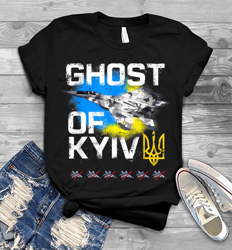 Ghost Of Kyiv Ukraine Fighter Jet Men T-shirt