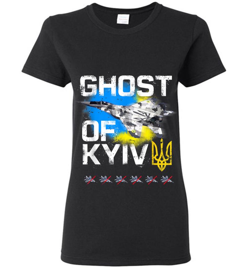 Ghost Of Kyiv Ukraine Fighter Jet Women T-shirt