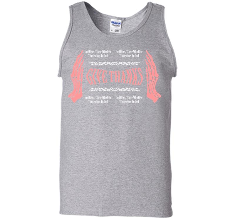 Inktee Store - Give Thanks Men Tank Top Image
