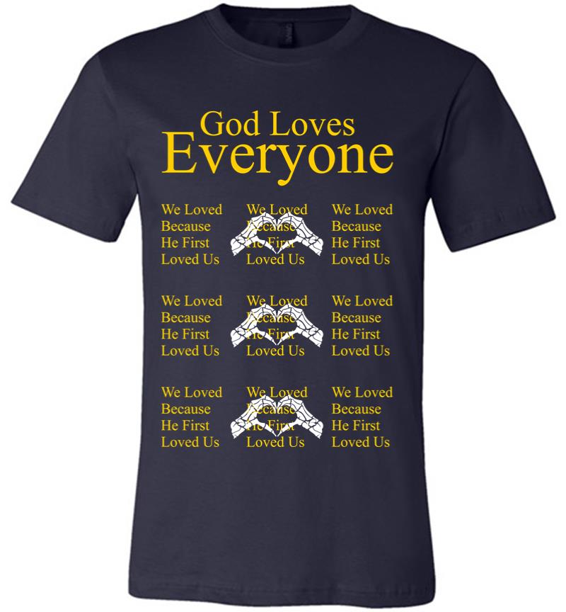 Inktee Store - God Loves Everyone Premium T-Shirt Image