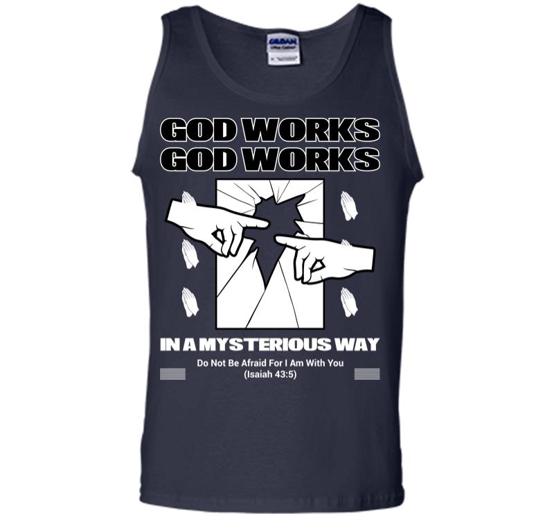 Inktee Store - God Works Men Tank Top Image