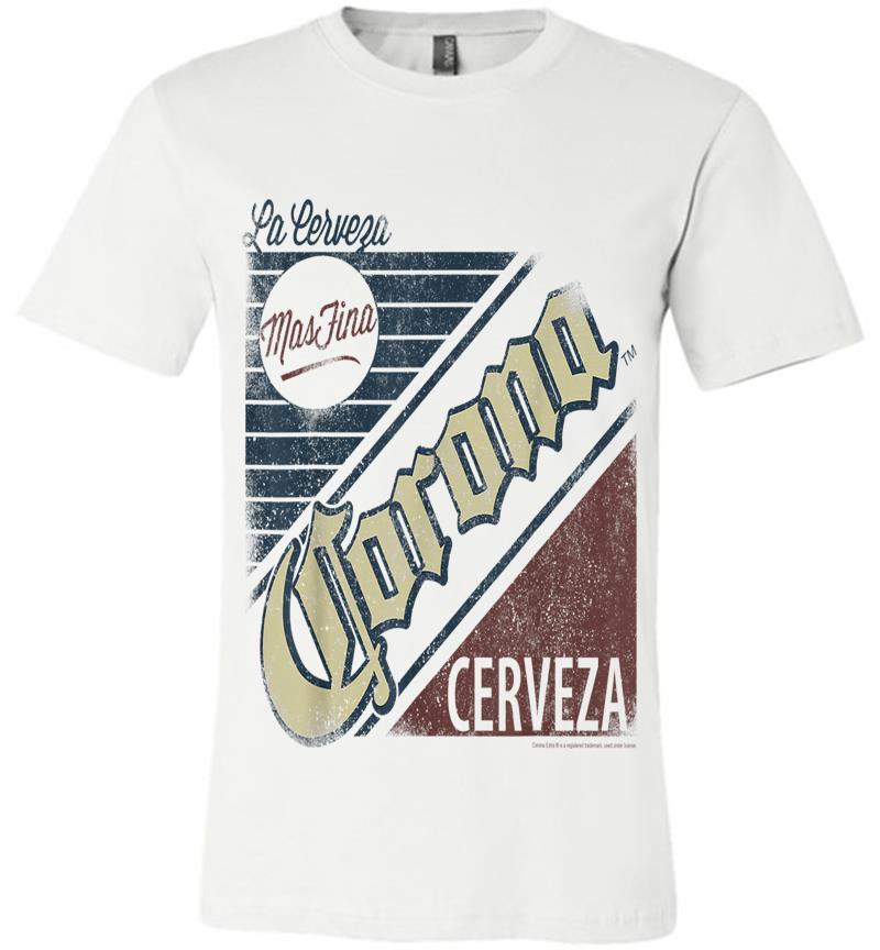 Inktee Store - Grey Corona Logo Short Sleeve Adult Premium T-Shirt Image