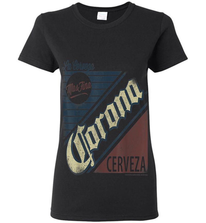 Grey Corona Logo Short Sleeve Adult Womens T-shirt