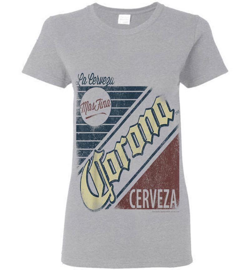 Inktee Store - Grey Corona Logo Short Sleeve Adult Womens T-Shirt Image