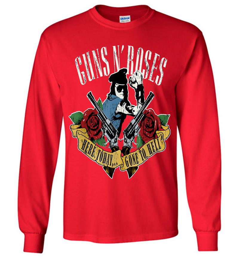 Inktee Store - Guns N Roses Here Today Gone To Hell Long Sleeve T-Shirt Image