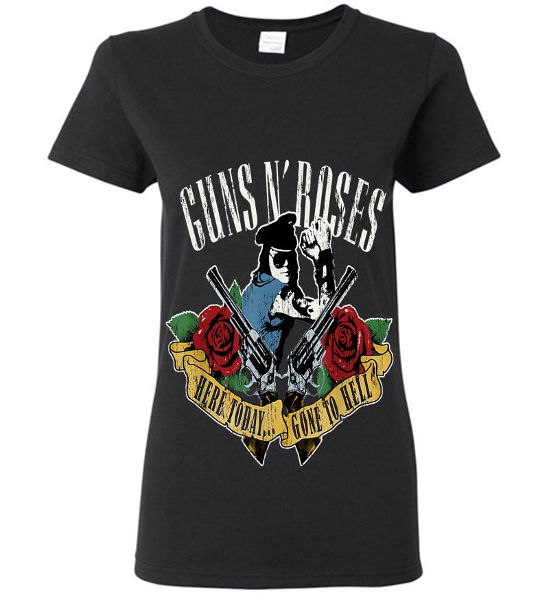 Guns N Roses Here Today Gone To Hell Womens T-Shirt