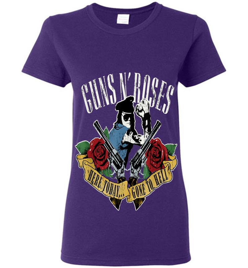 Inktee Store - Guns N Roses Here Today Gone To Hell Womens T-Shirt Image