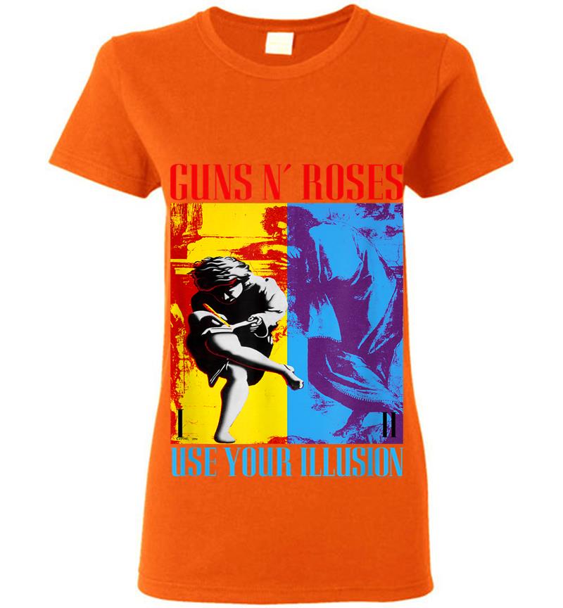 Inktee Store - Guns N Roses Illusions Tour Womens T-Shirt Image