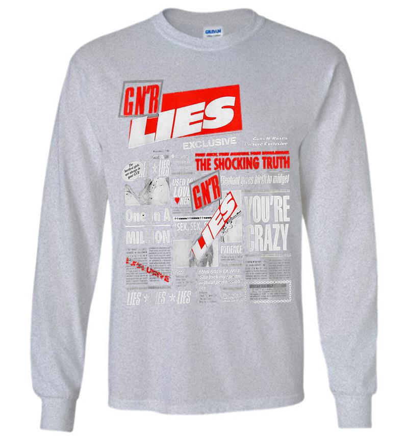 Inktee Store - Guns N' Roses Official Lies Long Sleeve T-Shirt Image