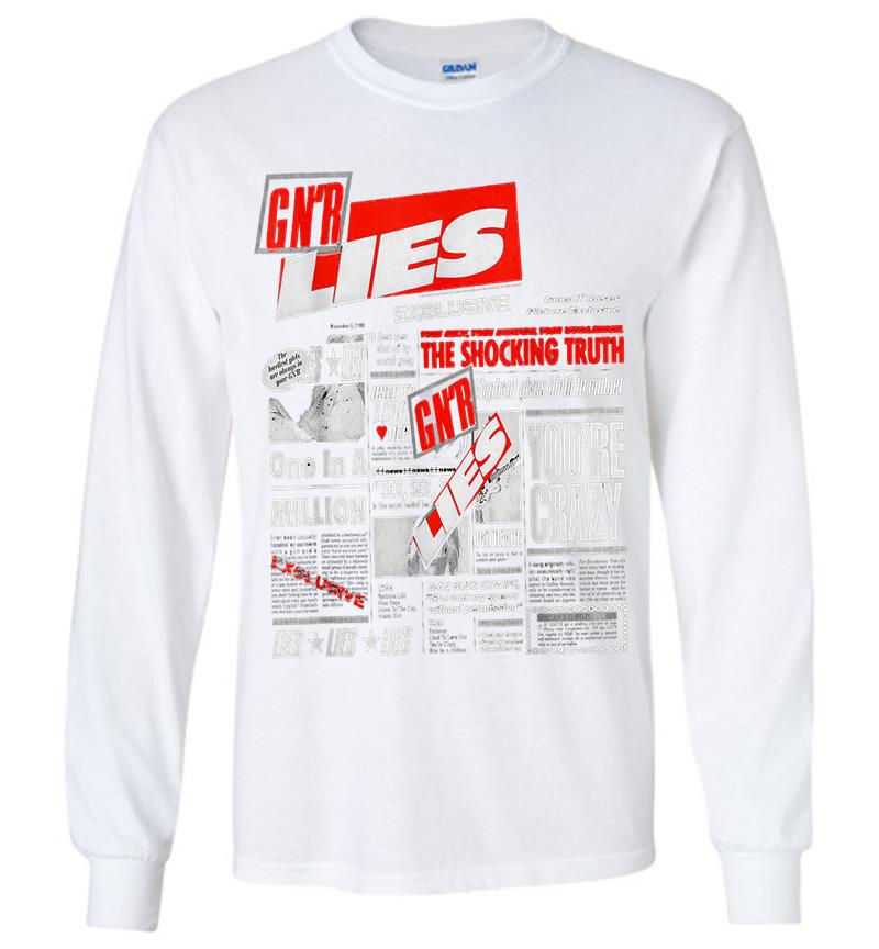 Inktee Store - Guns N' Roses Official Lies Long Sleeve T-Shirt Image