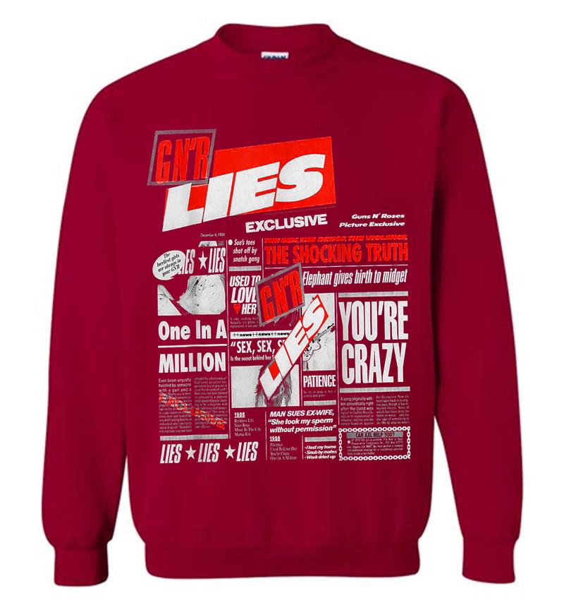 Inktee Store - Guns N' Roses Official Lies Sweatshirt Image