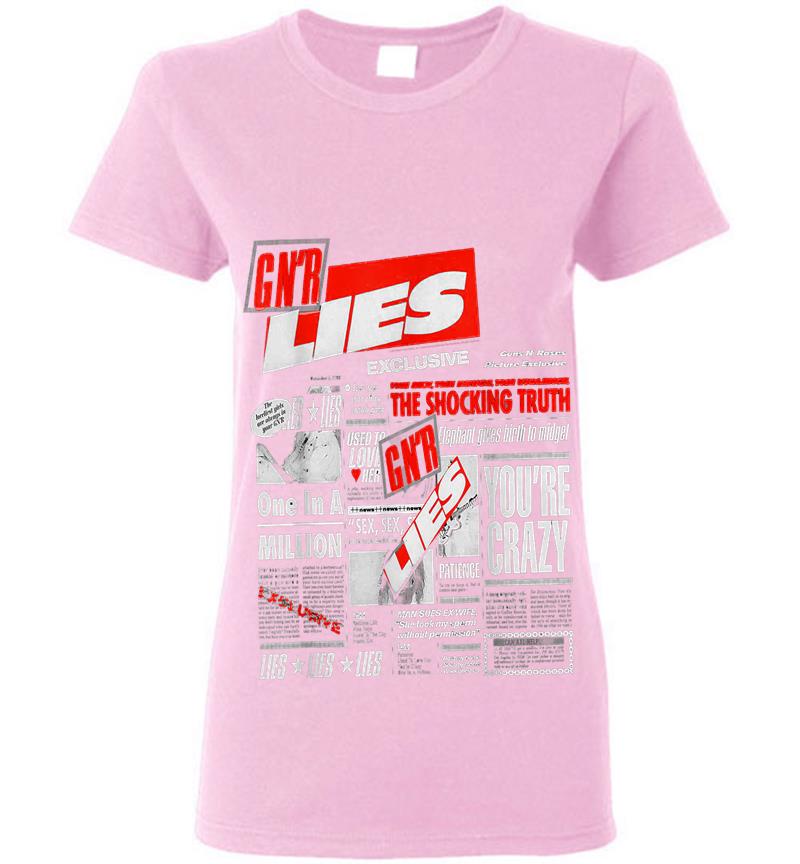 Inktee Store - Guns N' Roses Official Lies Womens T-Shirt Image