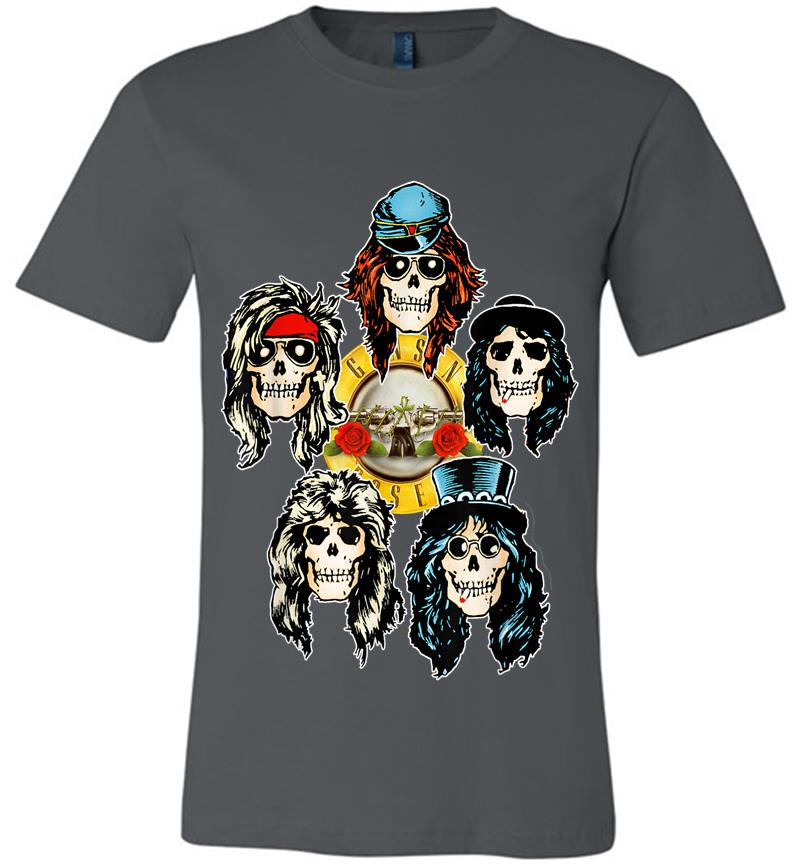 Guns N' Roses Official Skull Heads Premium T-shirt