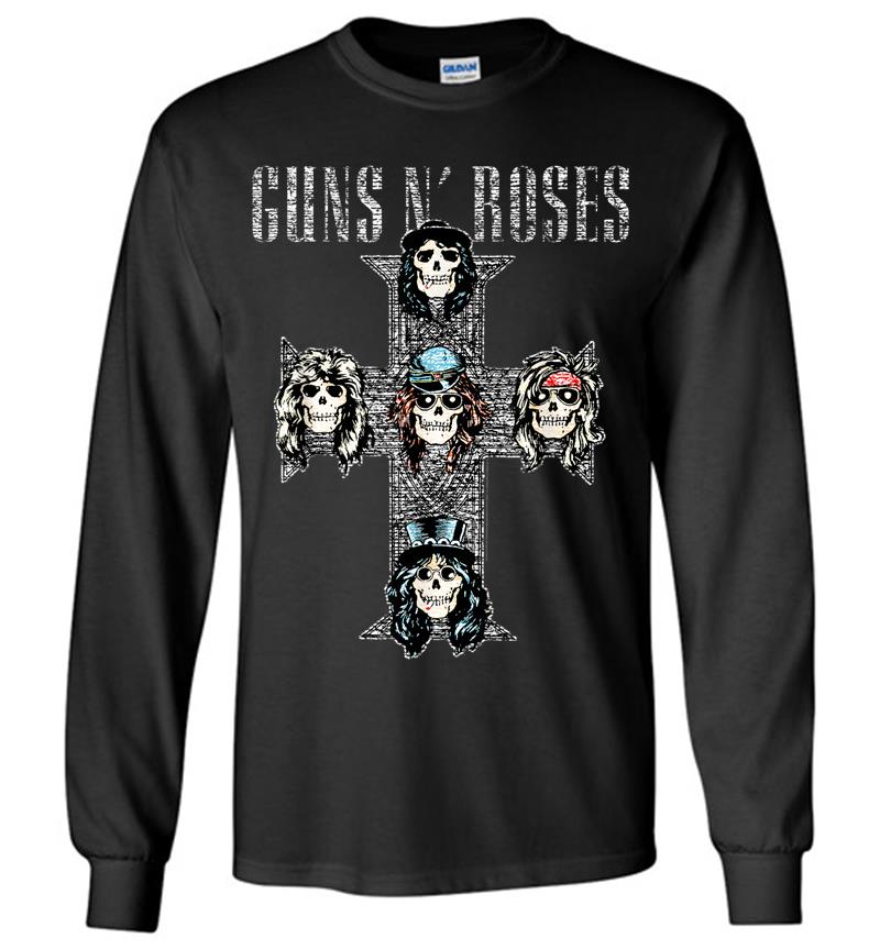Guns N' Roses Official Vintage Cross Long Sleeve T-shirt