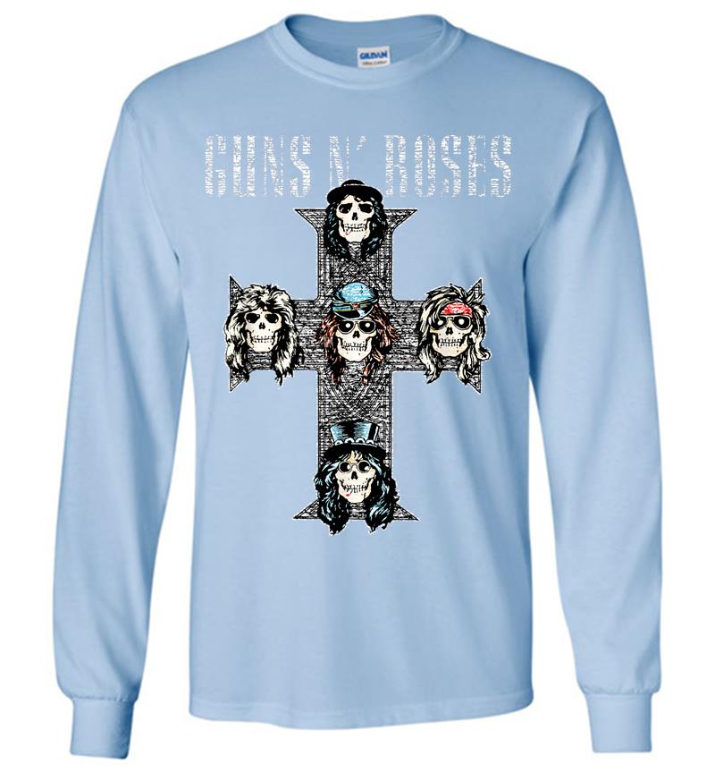 Inktee Store - Guns N' Roses Official Vintage Cross Long Sleeve T-Shirt Image