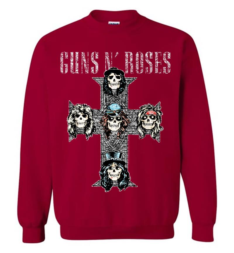 Inktee Store - Guns N' Roses Official Vintage Cross Sweatshirt Image