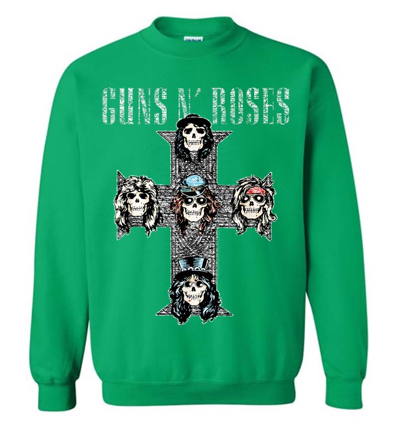 Inktee Store - Guns N' Roses Official Vintage Cross Sweatshirt Image