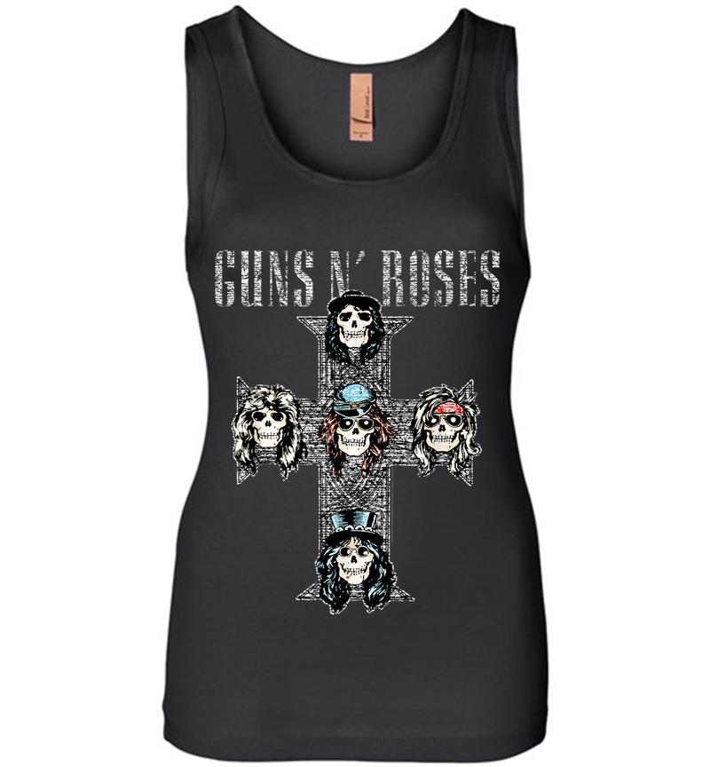 Guns N' Roses Official Vintage Cross Womens Jersey Tank Top