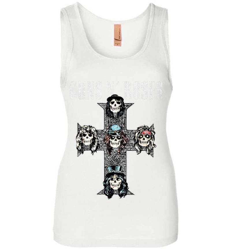 Inktee Store - Guns N' Roses Official Vintage Cross Womens Jersey Tank Top Image
