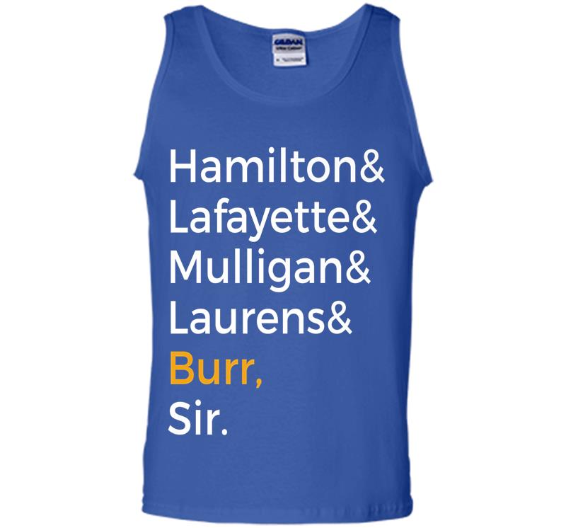 Inktee Store - Hamilton, Laurens, Lafayette, Mulligan, Burr, Sir Mens Tank Top Image