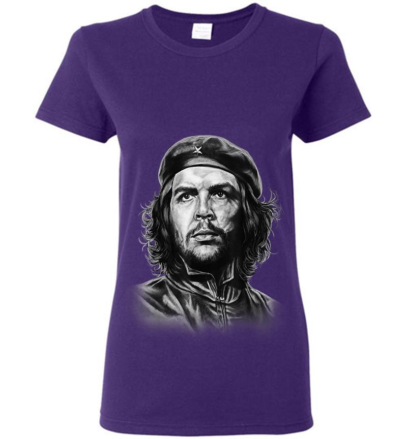 Inktee Store - Hand Drawn Che Guevara Womens T-Shirt Image