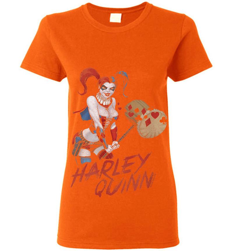 Inktee Store - Harley Quinn Big Hammer Womens T-Shirt Image