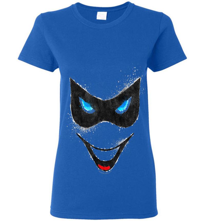 Inktee Store - Harley Quinn Face Womens T-Shirt Image