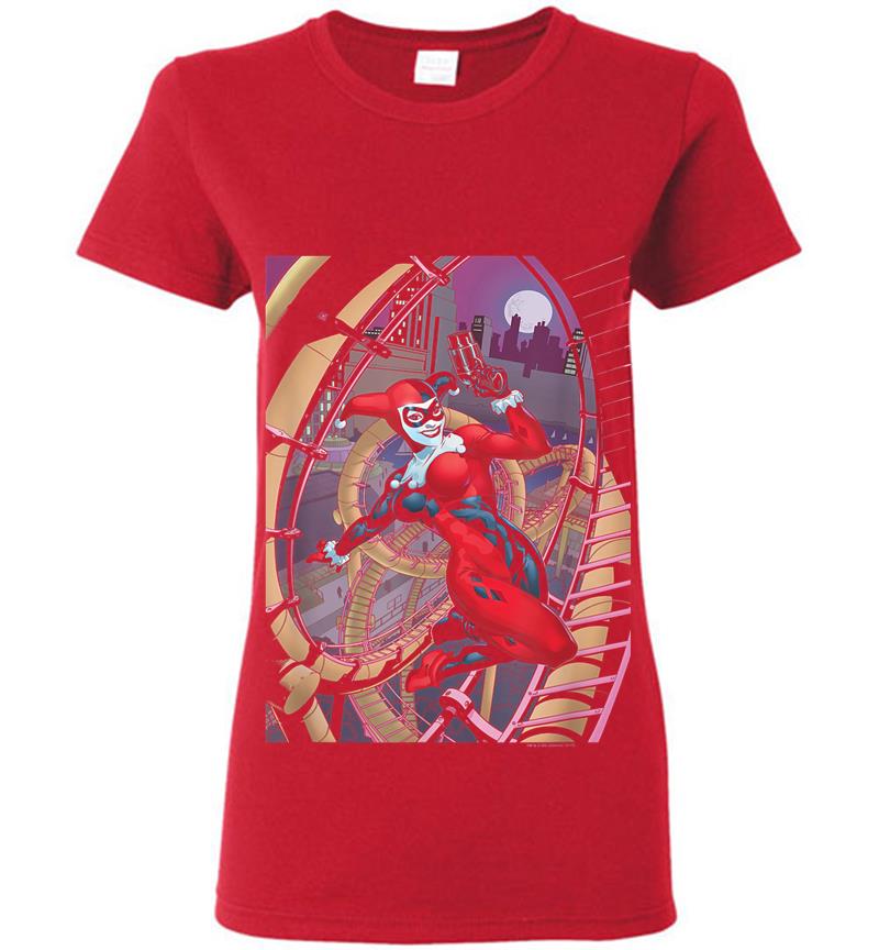 Inktee Store - Harley Quinn Harley First Womens T-Shirt Image